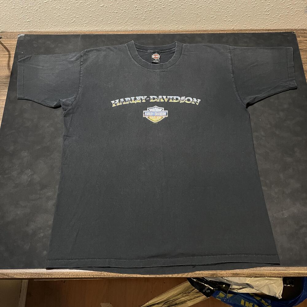 Vintage Harley Davidson Chrome Sweet Chrome Gator Shirt Holoubek Florida 90s USA
